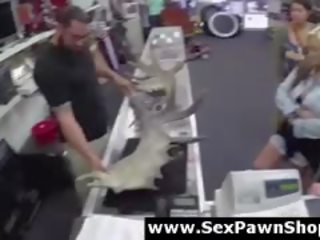 Cash Offer For sex With Lesbian Amateurs At Pawn Shop