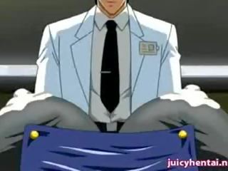 Anime blondinka with milky emjekler gets penetrated