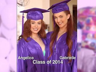 Filles gone sauvage - surprise graduation fête pour adolescence prend fin avec lesbienne sexe
