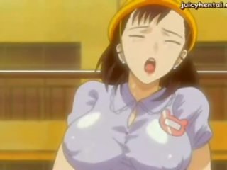 Anime seductress gauna masturbated su žaislai