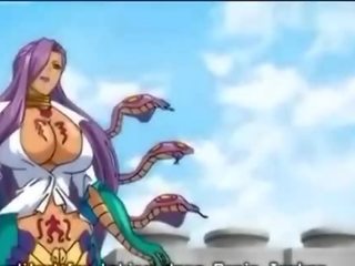 Anime mendapat lubang menggerudi oleh tentacles