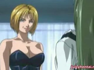Sexually aroused blonde anime shemale having xxx clip